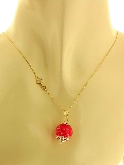 Collana Catenina Cristallo Murano Donna Oro Giallo 18 kt Carati Ct 750 3,55 Gr - immagine 2