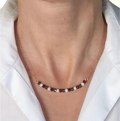 Collana Catenina Girocollo ITALIA Oro Giallo 18 Kt Carati Ct 750 2,10 Gr Donna 47Cm
