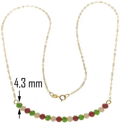 Collana Catenina Girocollo ITALIA Oro Giallo 18 Kt Carati Ct 750 2,10 Gr Donna 47Cm - immagine 3
