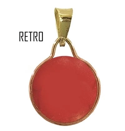 Collana Catenina Pendente Cabochon Donna Oro Giallo 18 Kt Carati 750 1,80 Gr - immagine 4