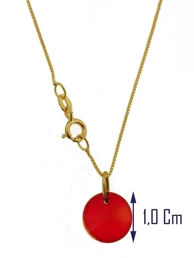 Collana della Fortuna In oro Giallo Donna 18 Kt Carati Ct 750 1,10Gr - immagine 2