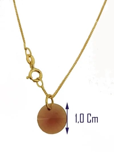 Collana della Fortuna In oro Giallo Donna 18 Kt Carati Ct 750 1,10Gr - immagine 4