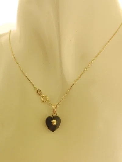 Collana Catenina Pendente Cuore 8 Colori Oro Giallo Donna 18 Kt Carati Ct 750 - immagine 11
