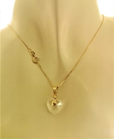 Collana Catenina Pendente Cuore 8 Colori Oro Giallo Donna 18 Kt Carati Ct 750 - immagine 15