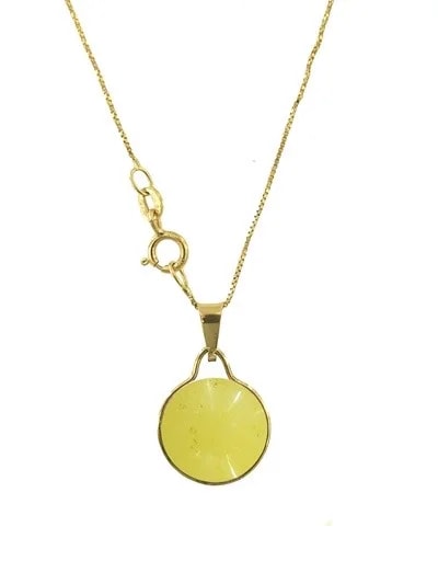 Collana Catenina Pendente Donna Oro Giallo 18 Kt Carati 750 2,10 Gr - immagine 2