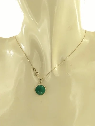 Collana Catenina Pendente Donna Oro Giallo 18 Kt Carati 750 2,10 Gr - immagine 2