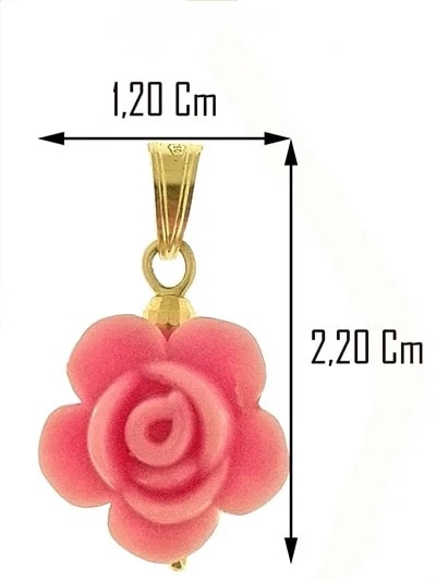 Collana Catenina Pendente Fiore 7 colori Donna Oro Giallo 18 Kt Carati Ct 750 1,50Gr - immagine 8