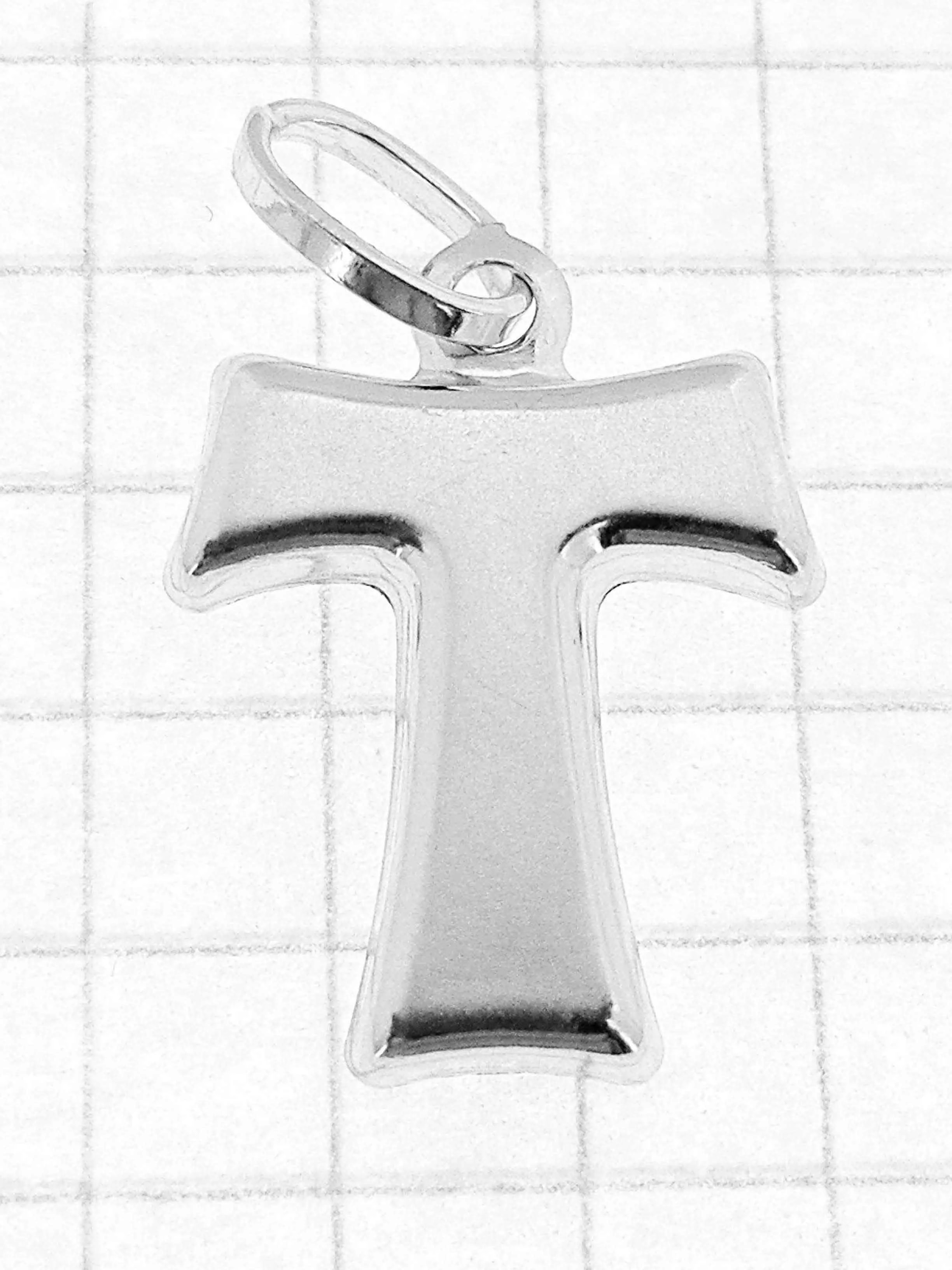 Collana Catenina Pendente Tao Uomo Donna Oro Bianco 18 Kt Carati Ct 750 1,50 Gr - immagine 3