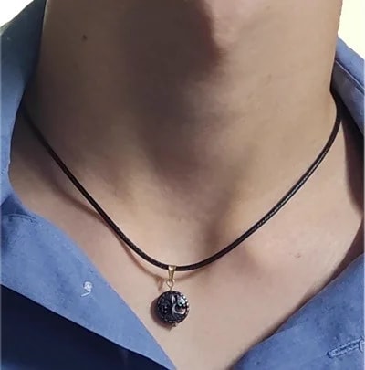 Collana Ciondolo Pendente Albero della Vita unisex Oro Giallo 18 Kt Carati 750 - immagine 2