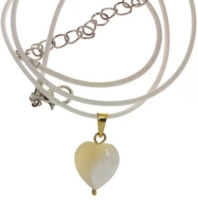 Collana Ciondolo Pendente Cuore Oro Giallo 18 Kt Carati Ct 750 1,2 Gr - immagine 4