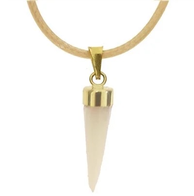 Collana Laccio Cornetto uomo Donna Oro Giallo 18 kt Carati 750 0,95 Gr