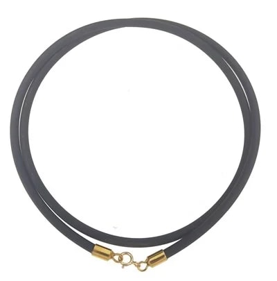 Laccio Caucciu 50 Cm Uomo Donna Unisex Chiusura Oro Giallo 18 Carati Ct KT 750 - immagine 3