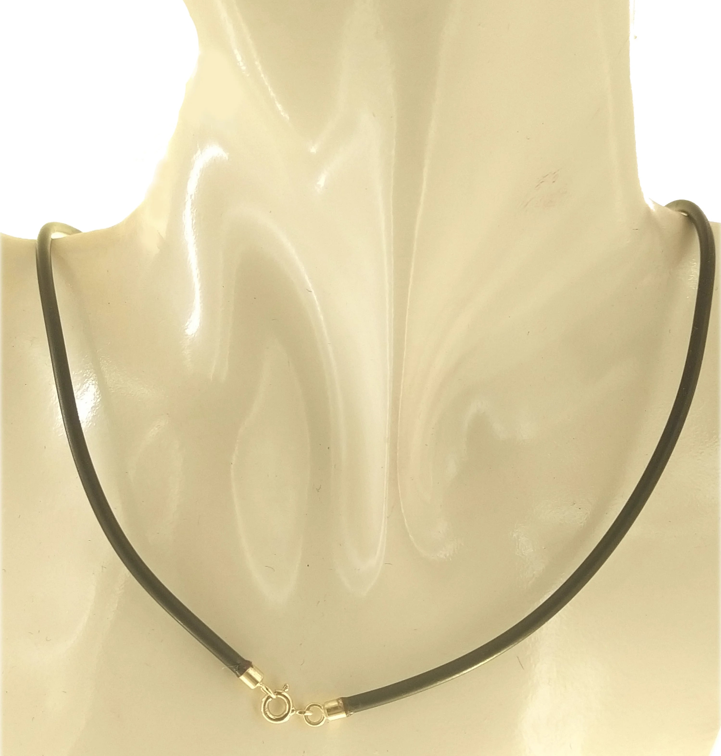 Laccio Caucciu 50 Cm Uomo Donna Unisex Chiusura Oro Giallo 18 Carati Ct KT 750