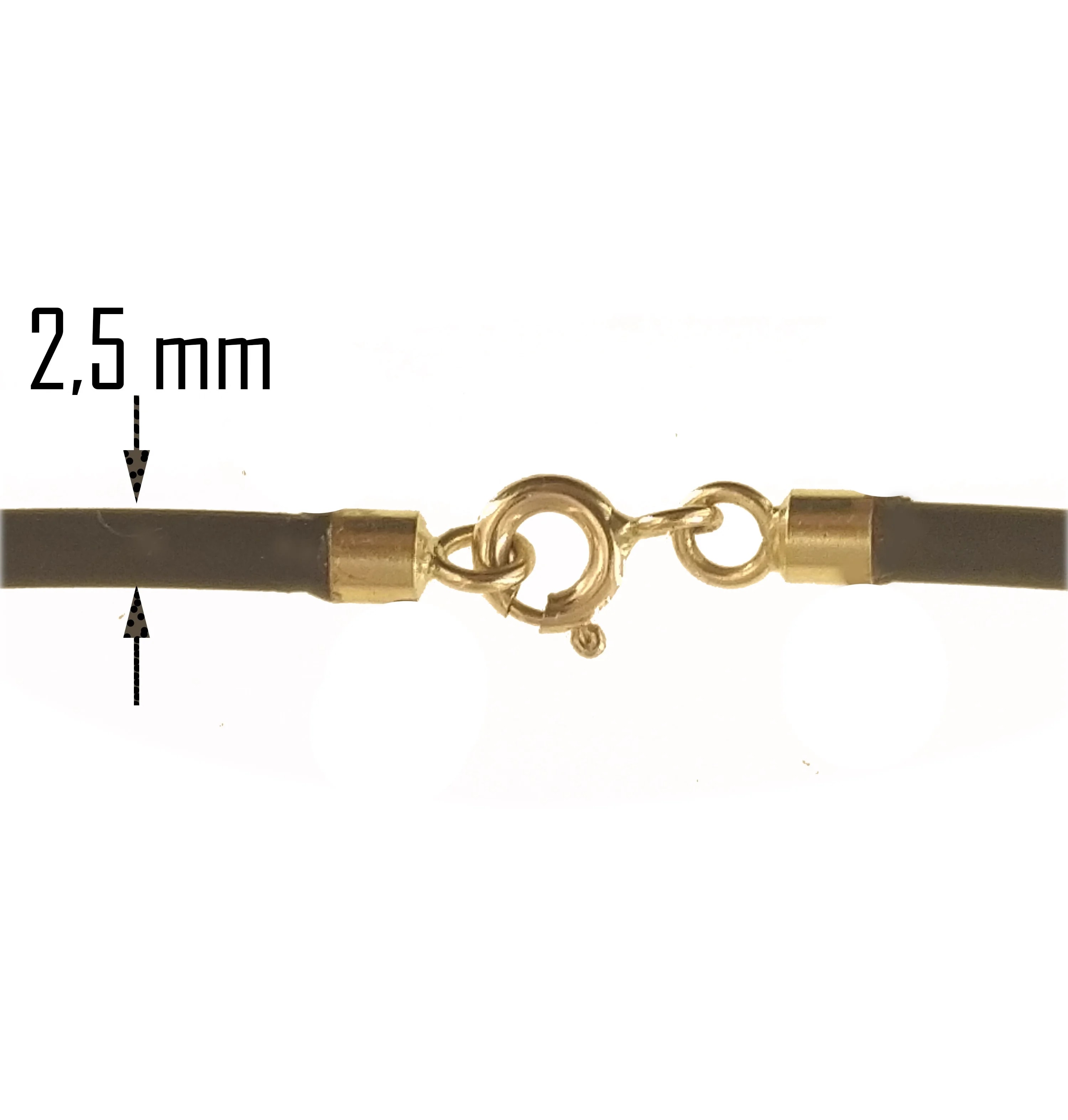 Laccio Caucciu 50 Cm Uomo Donna Unisex Chiusura Oro Giallo 18 Carati Ct KT 750 - immagine 2