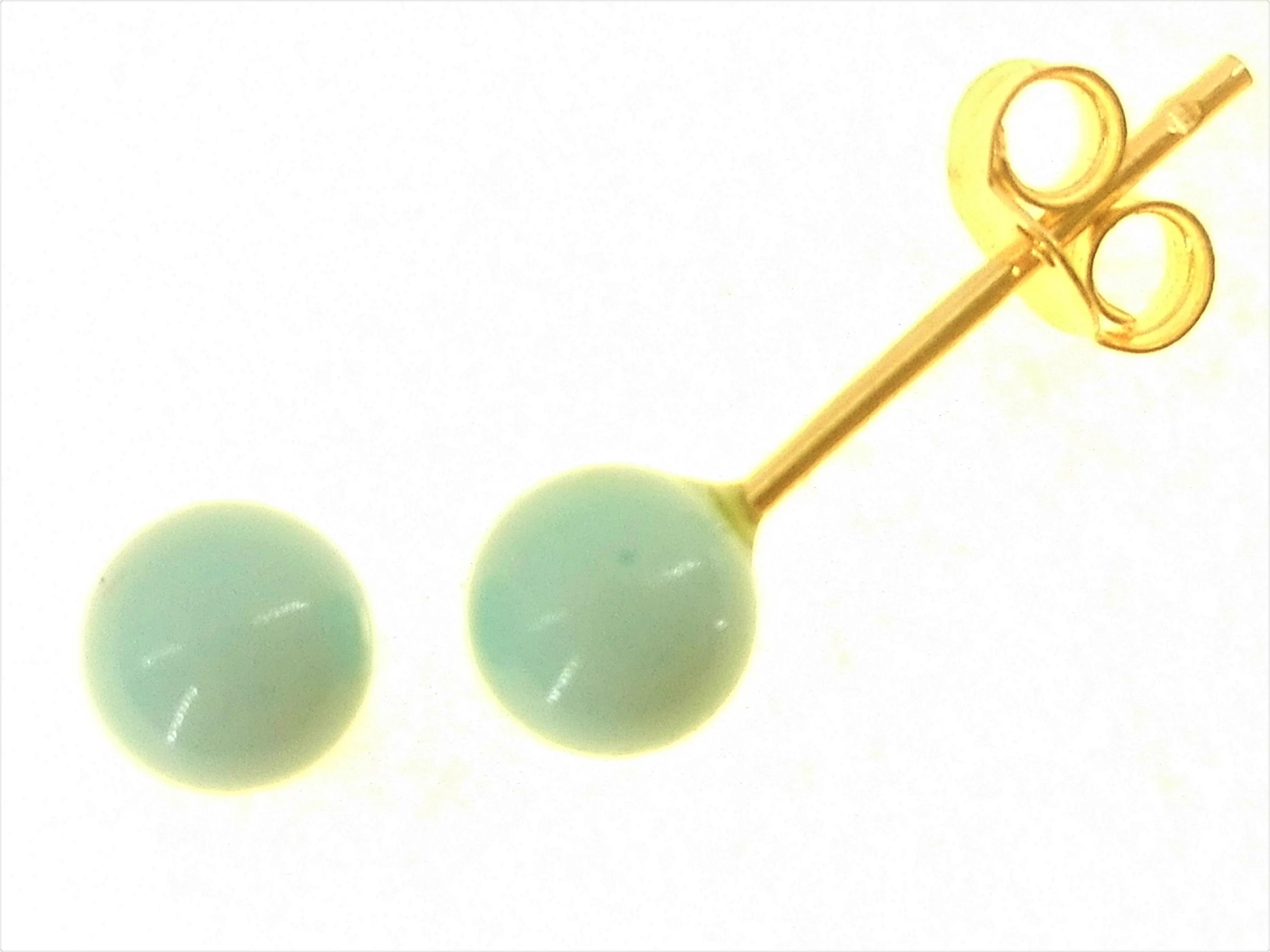 Orecchini Bambina Bimba Donna Oro Giallo 18 Kt Carati Ct 750 Gr 0,50 Turchese