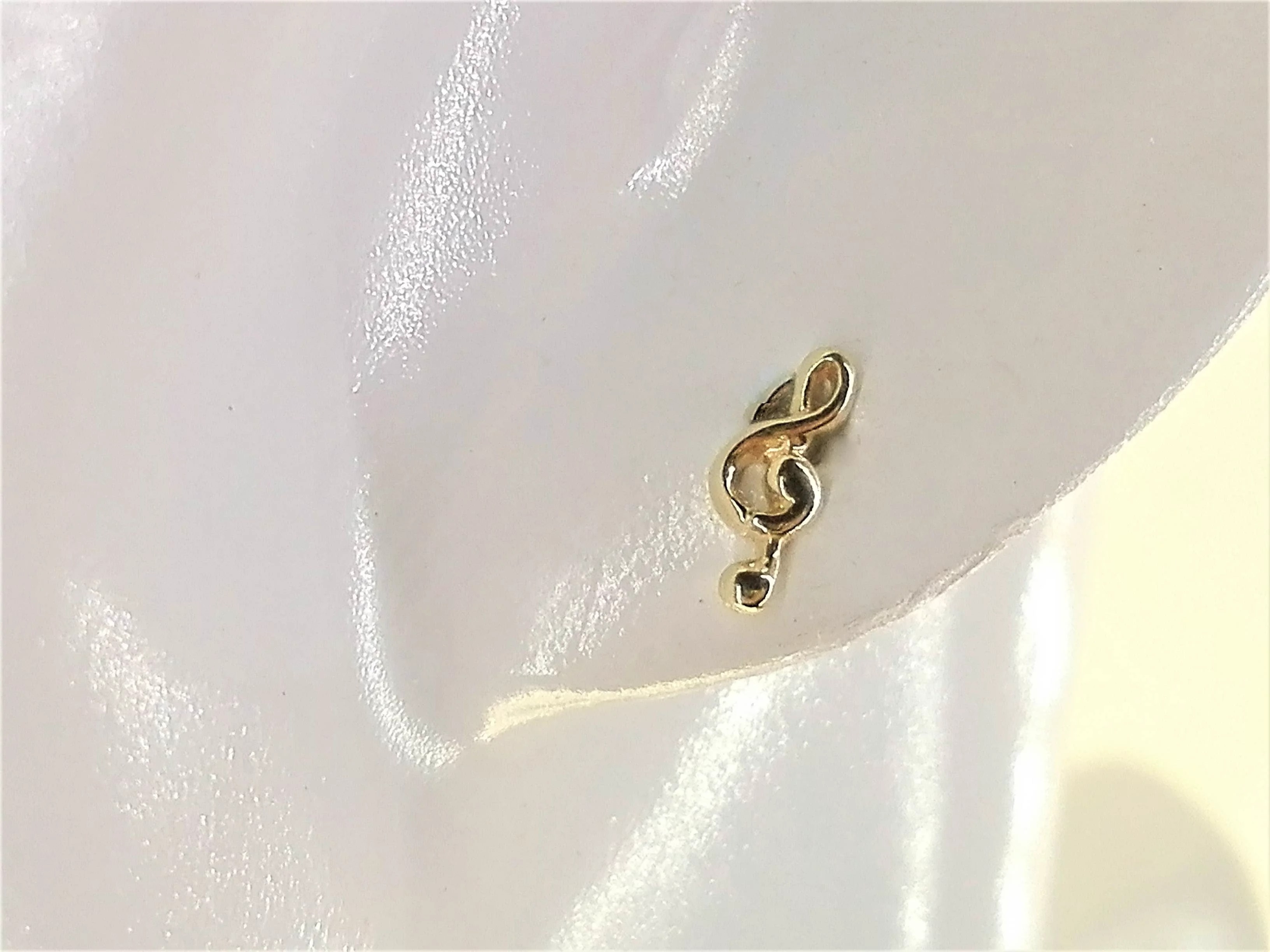 Orecchini Donna Bambina Oro Giallo 18 kt Carati Ct 750 0,95 Gr Chiave Violino - immagine 2