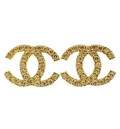 Orecchini Donna Oro Giallo 18 kt Carati Ct 750 1,80 Gr Zirconi