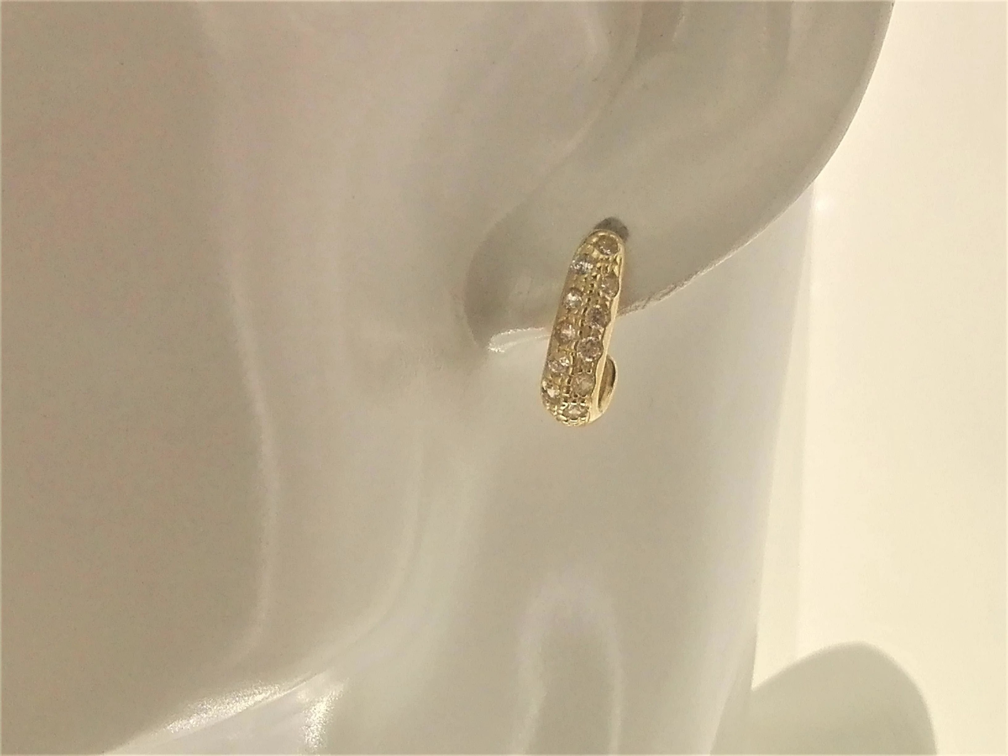Orecchini Donna Oro Giallo 18 kt Carati Ct 750 3,80 Gr Zirconi Taglio Brillante - immagine 2