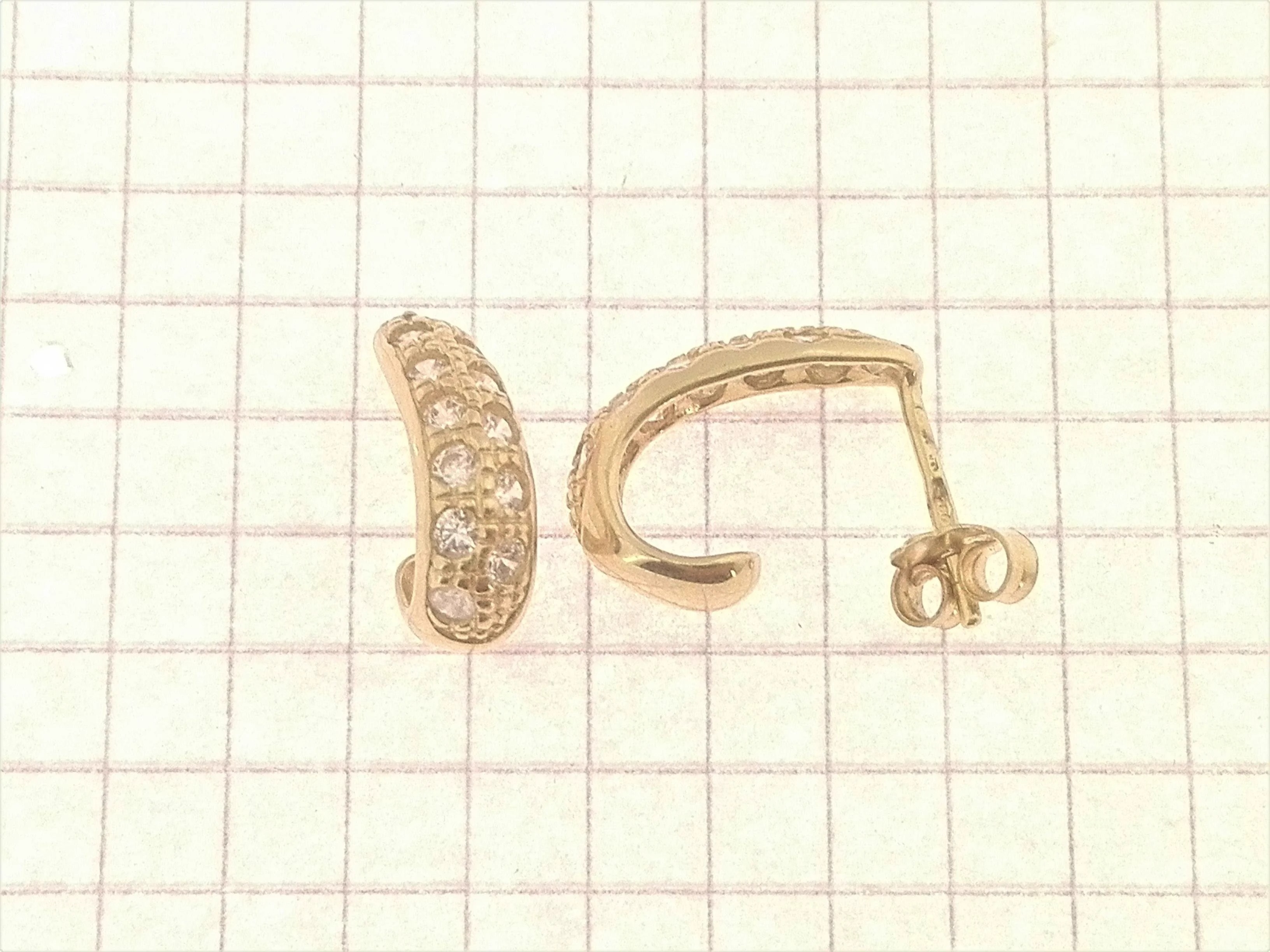 Orecchini Donna Oro Giallo 18 kt Carati Ct 750 3,80 Gr Zirconi Taglio Brillante - immagine 3