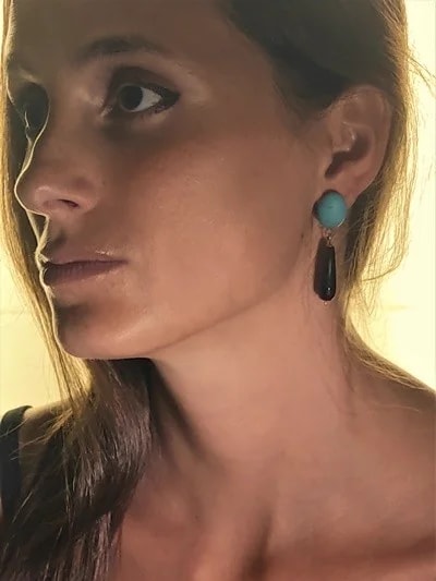Orecchini Donna Pendenti Oro Giallo 18 kt Carati Ct 750 7,50 Gr