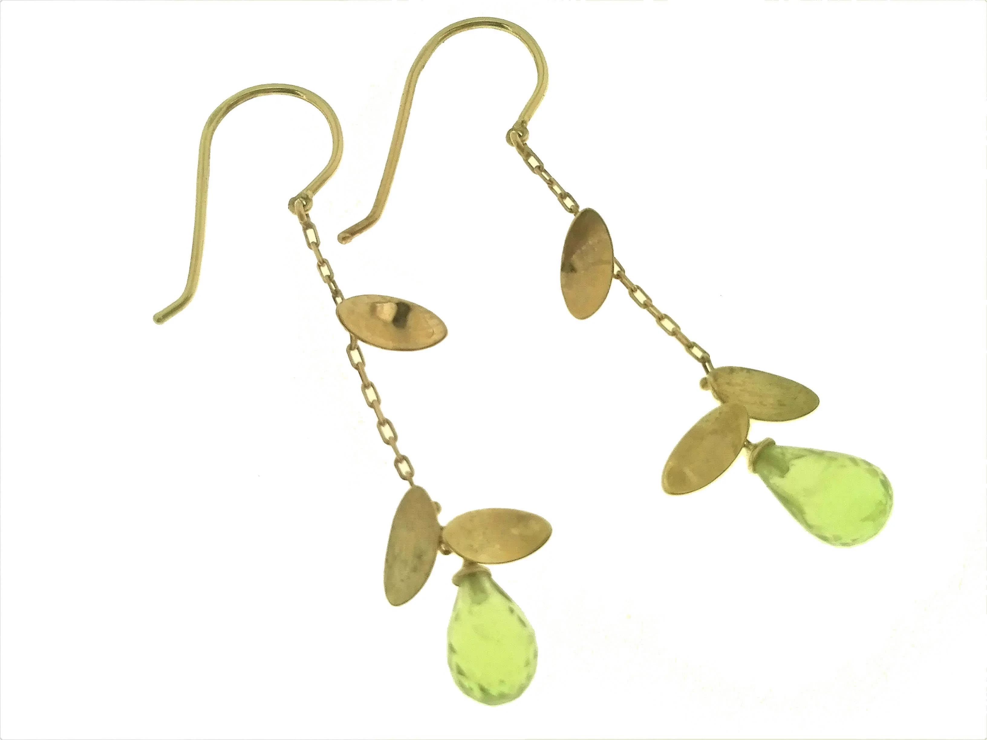 Orecchini Donna Pendenti Oro Giallo 18 kt Carati Ct 750 COMETE GIOIELLI