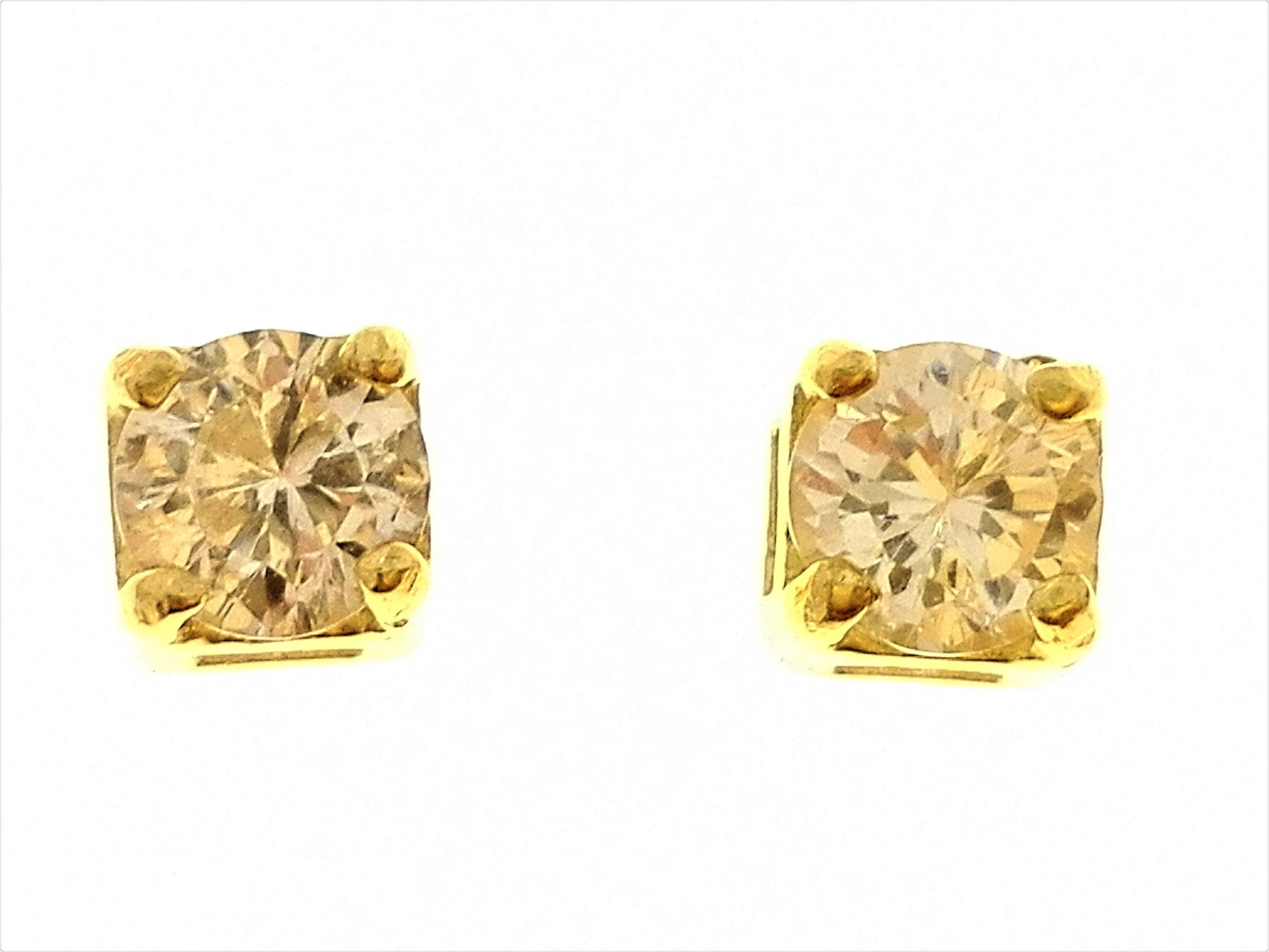 Orecchini Donna Punto Luce Oro Giallo 18 kt Carati Ct 750 1,55 Gr