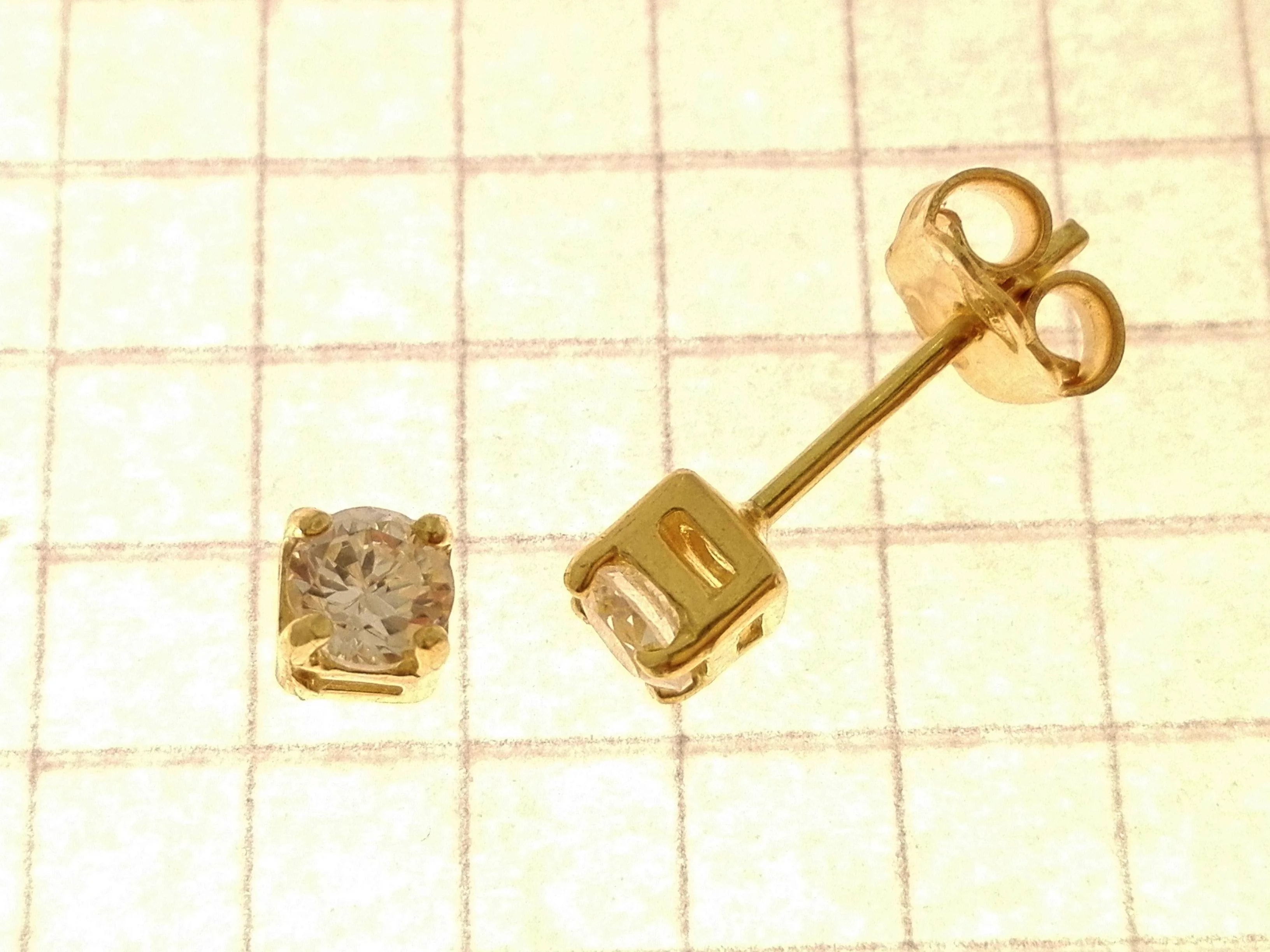 Orecchini Donna Punto Luce Oro Giallo 18 kt Carati Ct 750 1,55 Gr - immagine 3
