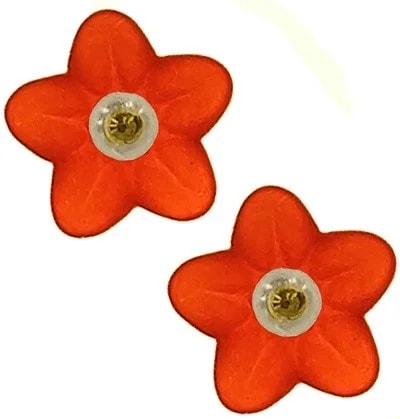 Orecchini Perle Bimba Bambina oro Giallo 18 Kt Carati Ct 750 0,65 Gr Otto Colori - immagine 5