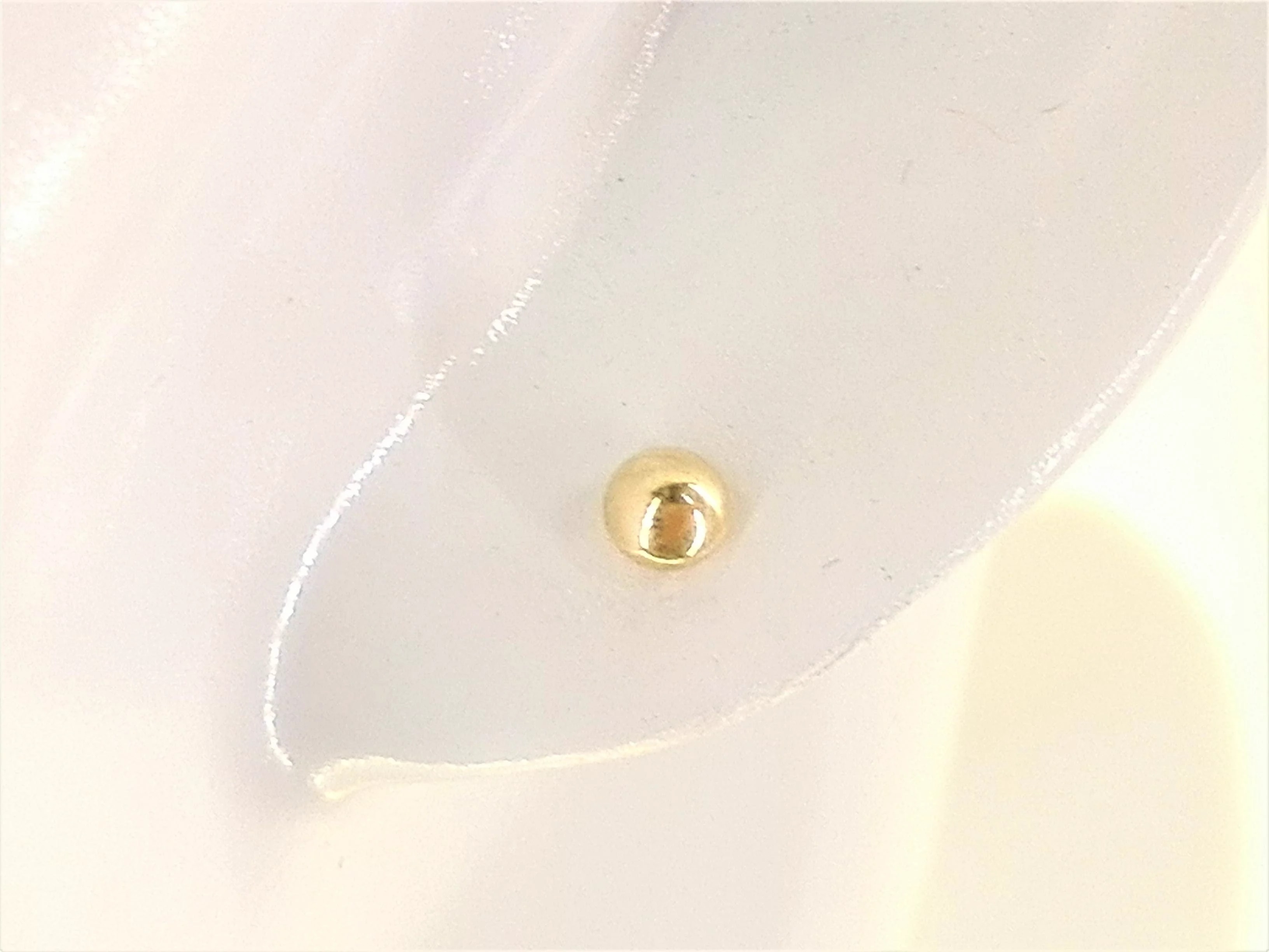 Orecchini Pallina Donna Oro Giallo 18 KT Ct Carati 750 1,50 Gr - immagine 2