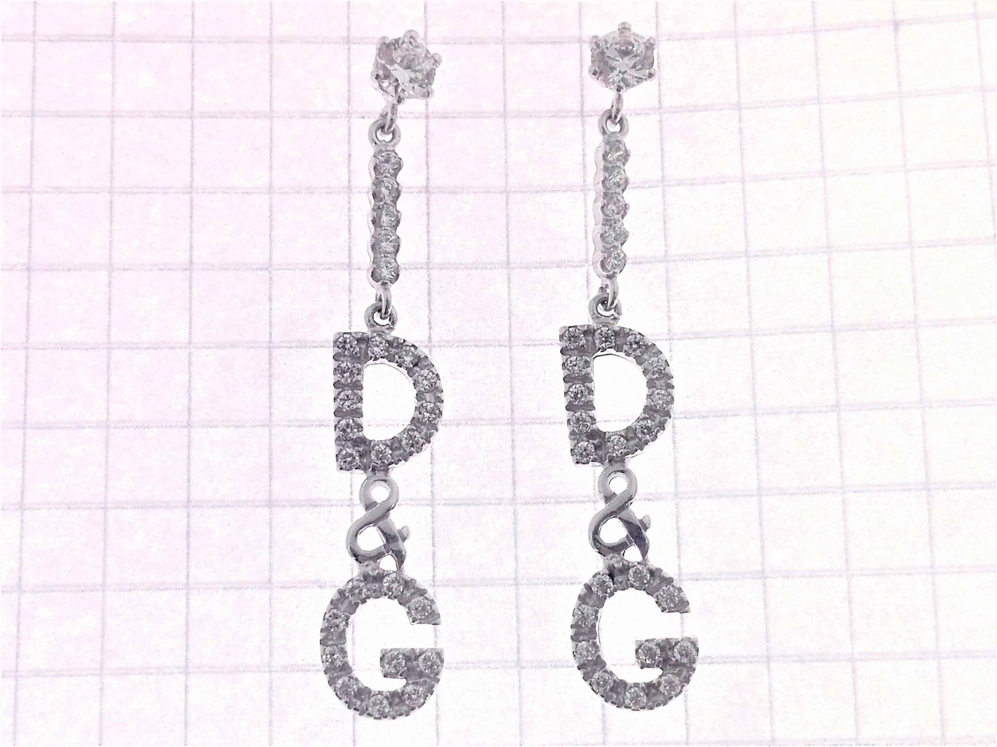 Orecchini Pendenti Donna Oro Bianco 18 Kt Carati Ct 750 4,40 Gr - immagine 3