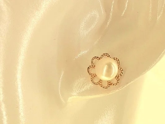 Orecchini Perle Donna Oro Giallo 18 Kt Carati Ct 750 1,35 Gr - immagine 3