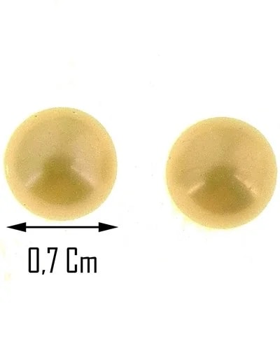 Orecchini Perle Donna Oro Giallo 18 Kt Carati Ct 750 1,55 Gr - immagine 3