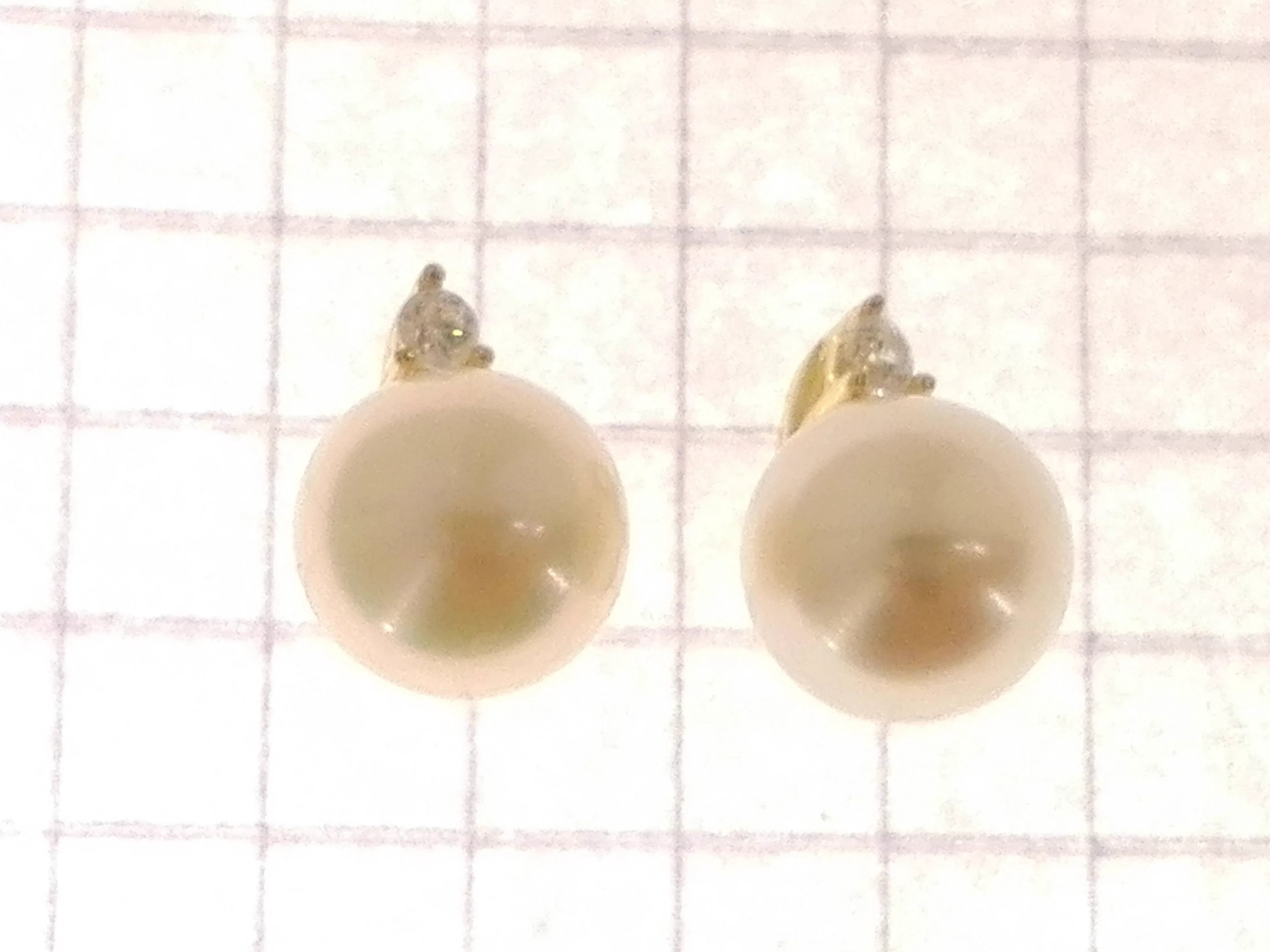 Orecchini Perle Punto Luce Donna Oro Giallo 18 Kt Carati Ct 750 2,40 Gr - immagine 3