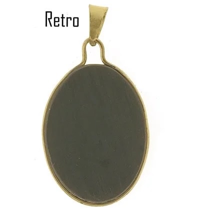 Pendente Ciondolo Cameo Cammeo Angelo Protettore oro Giallo 18 Kt Carati Ct 750 - immagine 3